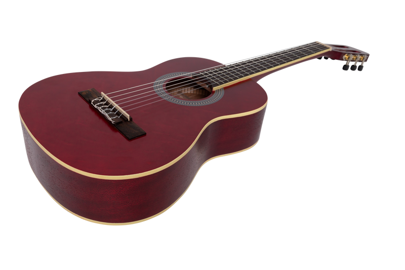 -Sanchez 1/2 Size Student Classical Guitar Pack (Wine Red)-Living Music