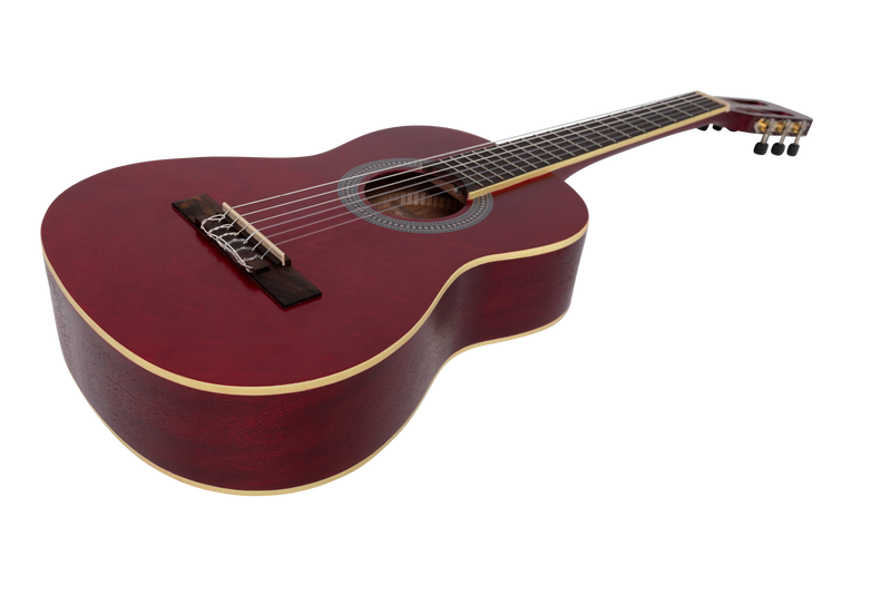 SP-C34-WRD-Sanchez 1/2 Size Student Classical Guitar Pack (Wine Red)-Living Music