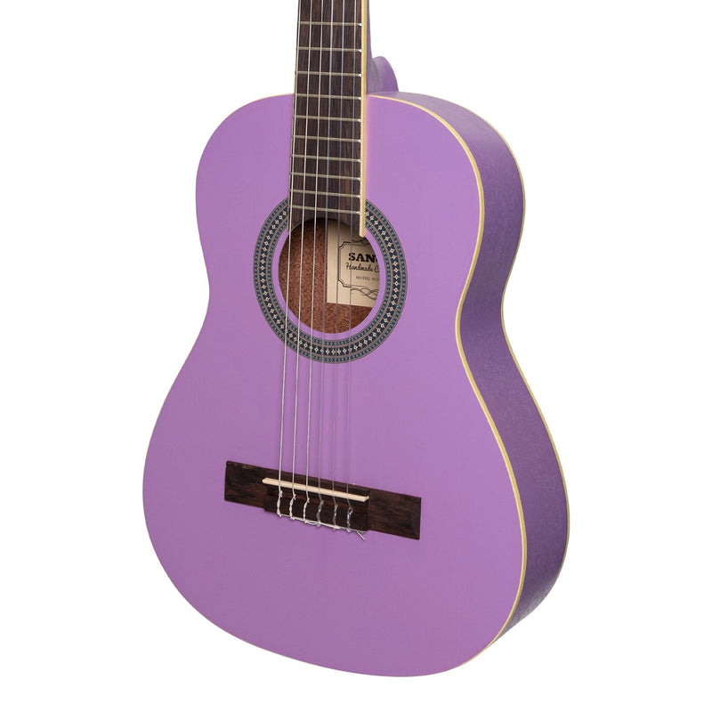 SC-34-PUR-Sanchez 1/2 Size Student Classical Guitar (Purple)-Living Music