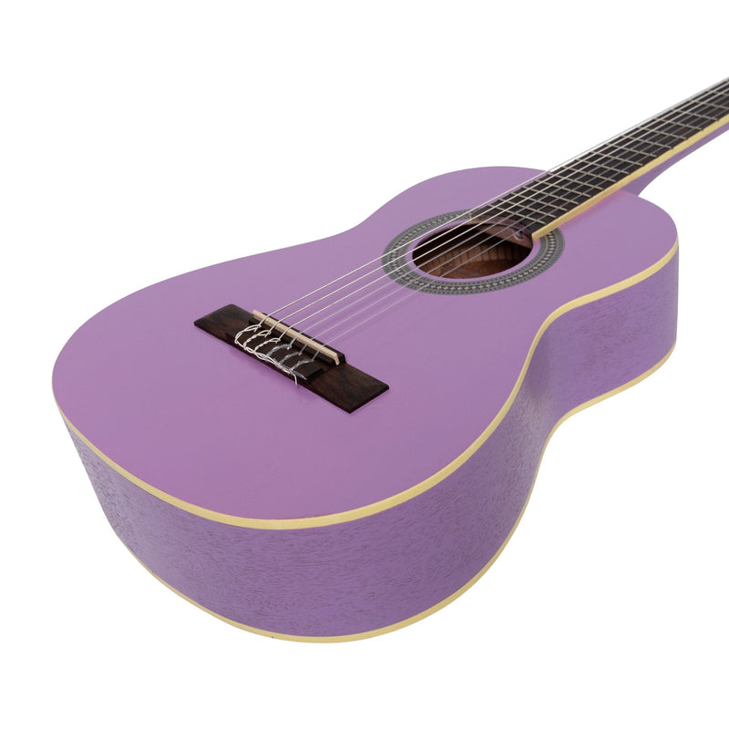 SC-34-PUR-Sanchez 1/2 Size Student Classical Guitar (Purple)-Living Music