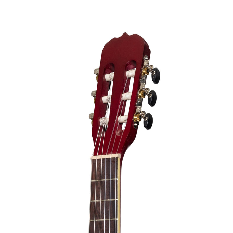 SC-34-WRD-Sanchez 1/2 Size Student Classical Guitar (Wine Red)-Living Music