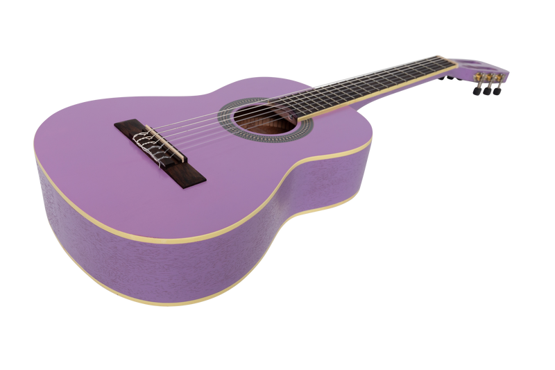 -Sanchez 1/2 Size Student Classical Guitar with Gig Bag (Purple)-Living Music