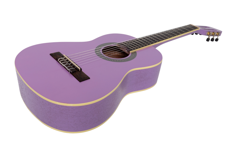 SS-C34-PUR-Sanchez 1/2 Size Student Classical Guitar with Gig Bag (Purple)-Living Music