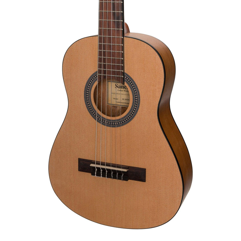 -Sanchez 1/2 Size Student Classical Guitar with Gig Bag (Spruce/Acacia)-Living Music