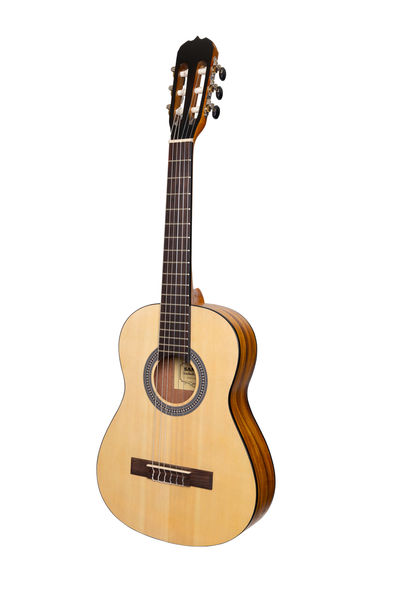 -Sanchez 1/2 Size Student Classical Guitar with Gig Bag (Spruce/Koa)-Living Music