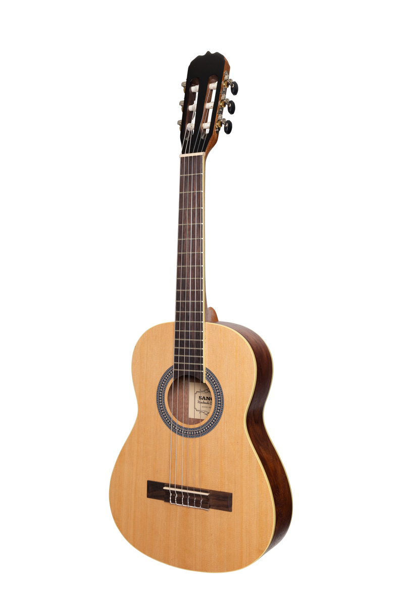 SS-C34-SR-Sanchez 1/2 Size Student Classical Guitar with Gig Bag (Spruce/Rosewood)-Living Music