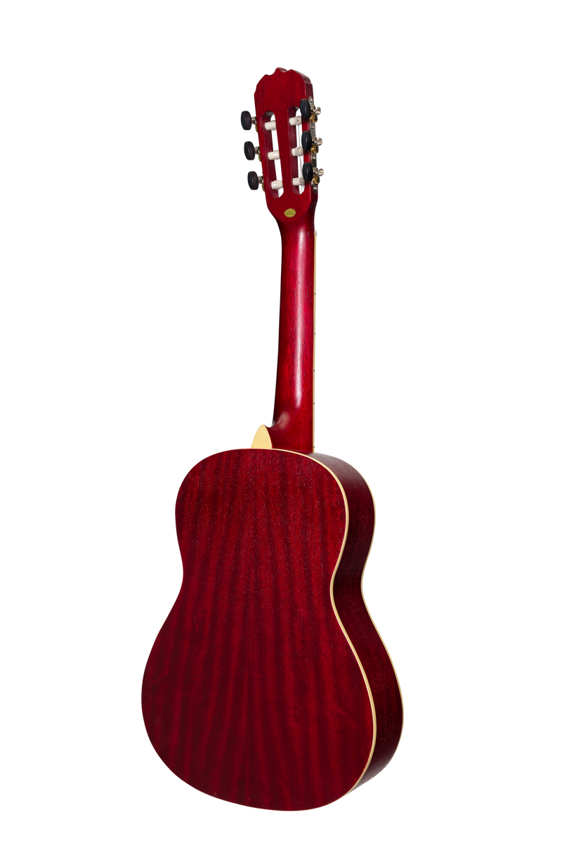 SS-C34-WRD-Sanchez 1/2 Size Student Classical Guitar with Gig Bag (Wine Red)-Living Music