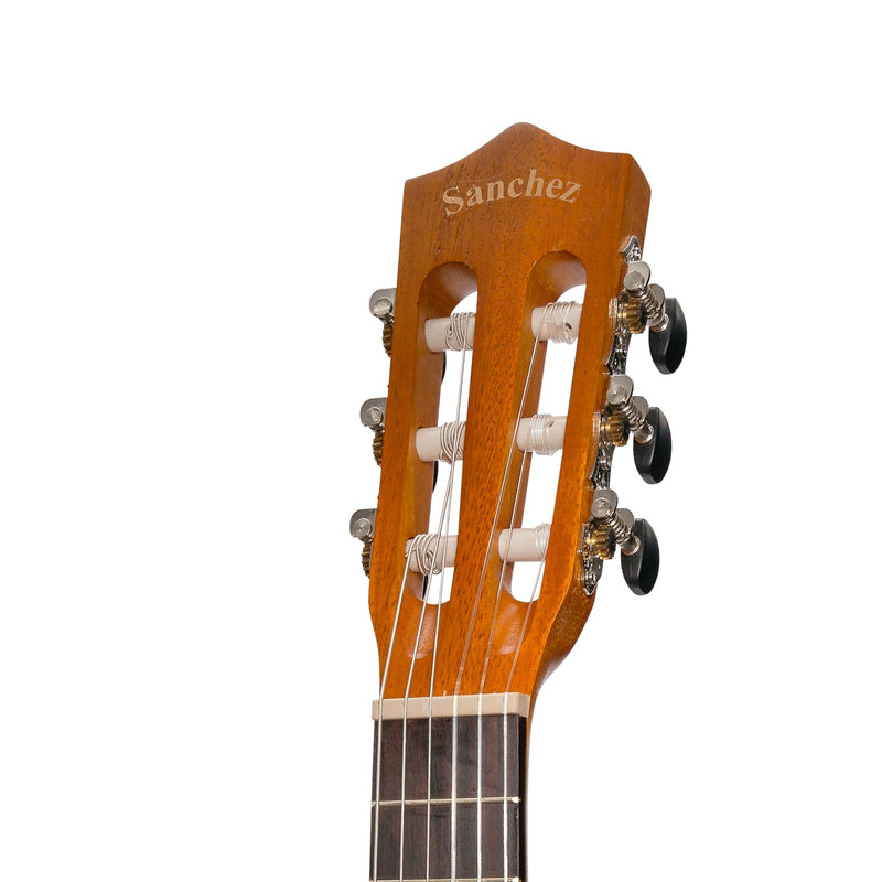 -Sanchez 1/4 Size Student Classical Guitar Pack (Koa)-Living Music
