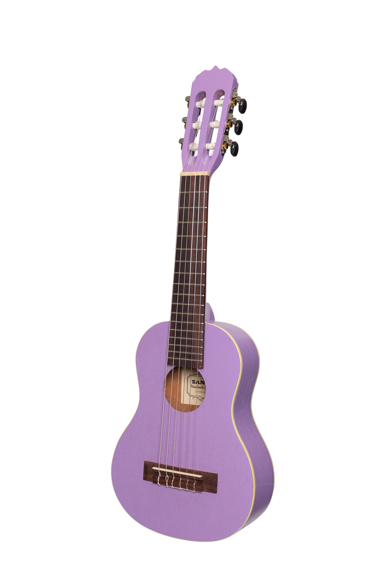-Sanchez 1/4 Size Student Classical Guitar Pack (Purple)-Living Music