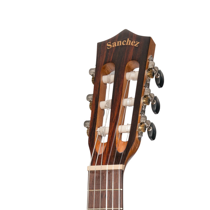 SS-C30-SR-Sanchez 1/4 Size Student Classical Guitar with Gig Bag (Spruce/Rosewood)-Living Music