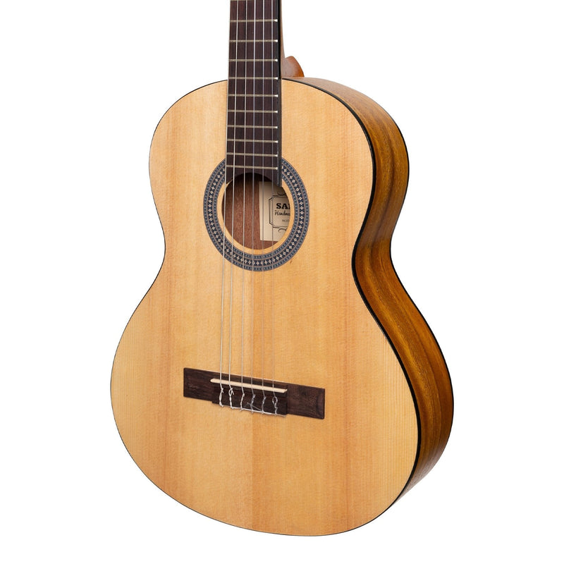 SC-36-SK-Sanchez 3/4 Size Student Classical Guitar (Spruce/Koa)-Living Music