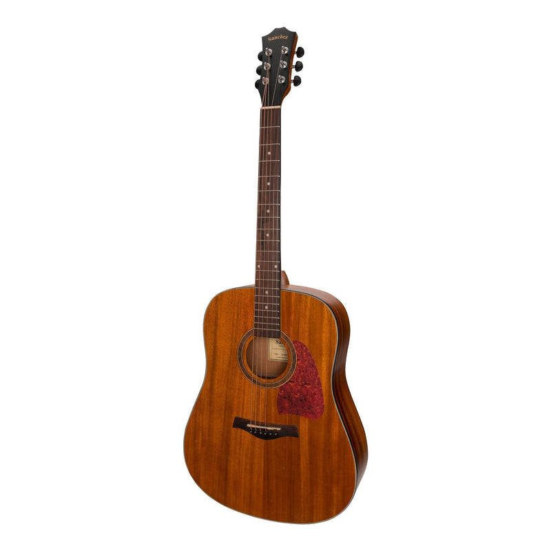 -Sanchez Acoustic Dreadnought Guitar Pack (Koa)-Living Music
