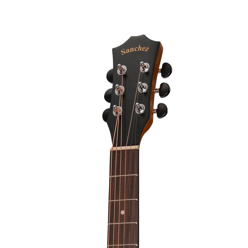 -Sanchez Acoustic Dreadnought Guitar Pack (Koa)-Living Music