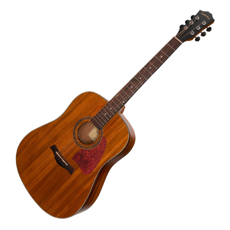 SP-D2-KOA-Sanchez Acoustic Dreadnought Guitar Pack (Koa)-Living Music