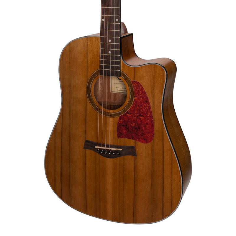 SDC-18-ACA-Sanchez Acoustic-Electric Dreadnought Cutaway Guitar (Acacia)-Living Music