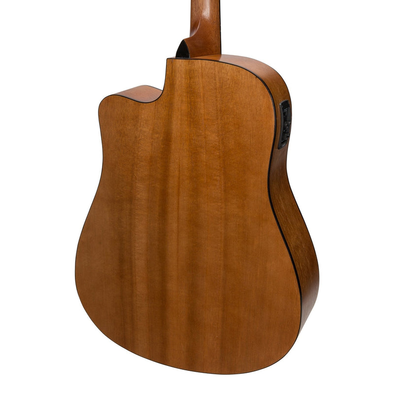 SDC-18-ACA-Sanchez Acoustic-Electric Dreadnought Cutaway Guitar (Acacia)-Living Music