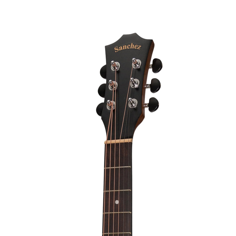 -Sanchez Acoustic-Electric Dreadnought Cutaway Guitar Pack (Acacia)-Living Music