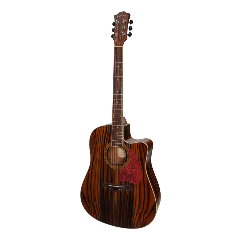 -Sanchez Acoustic-Electric Dreadnought Cutaway Guitar Pack (Rosewood)-Living Music