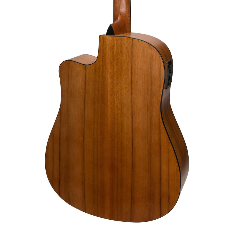 -Sanchez Acoustic-Electric Dreadnought Cutaway Guitar Pack (Spruce/Acacia)-Living Music
