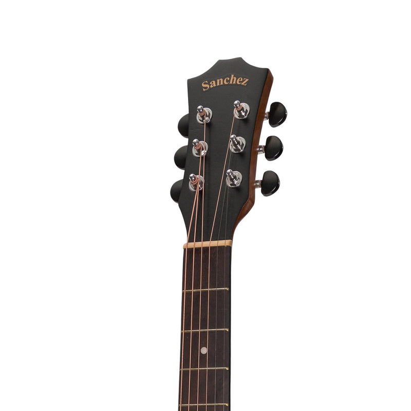 -Sanchez Acoustic-Electric Dreadnought Cutaway Guitar Pack (Spruce/Acacia)-Living Music
