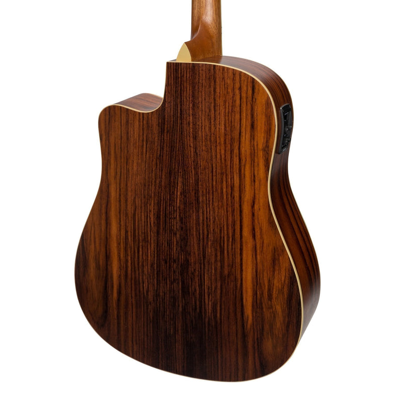 -Sanchez Acoustic-Electric Dreadnought Cutaway Guitar (Spruce/Rosewood)-Living Music