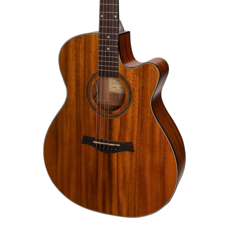 -Sanchez Acoustic-Electric Small Body Cutaway Guitar (Koa)-Living Music