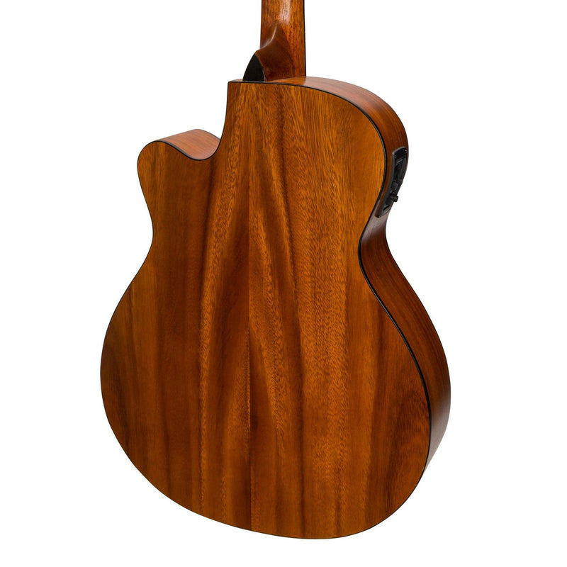 -Sanchez Acoustic-Electric Small Body Cutaway Guitar Pack (Koa)-Living Music