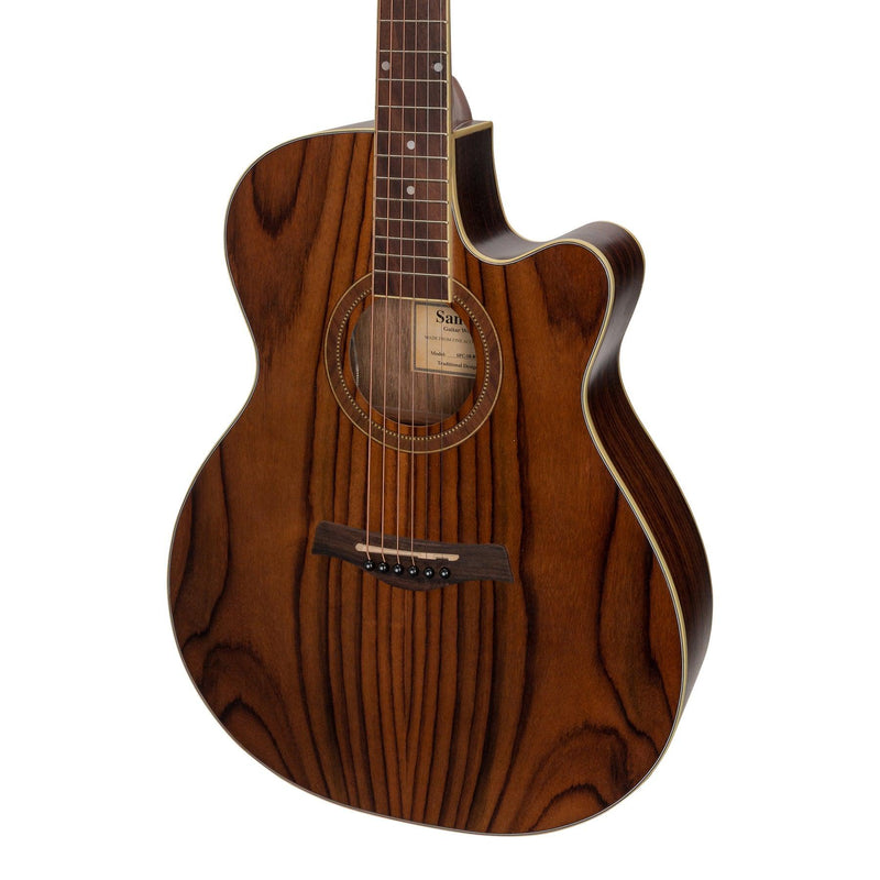 -Sanchez Acoustic-Electric Small Body Cutaway Guitar Pack (Rosewood)-Living Music