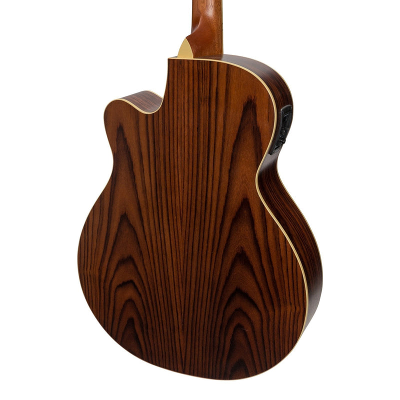SFC-18-RWD-Sanchez Acoustic-Electric Small Body Cutaway Guitar (Rosewood)-Living Music