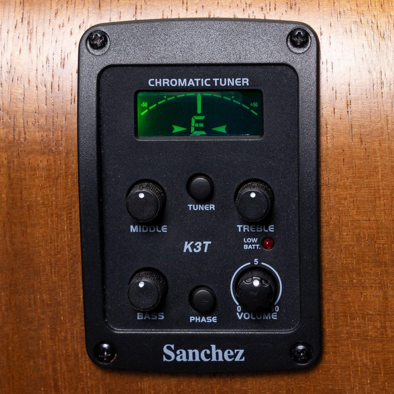 SFC-18-SA-Sanchez Acoustic-Electric Small Body Cutaway Guitar (Spruce/Acacia)-Living Music