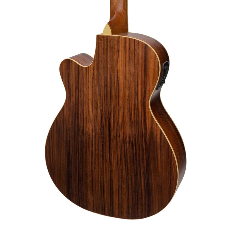 SFC-18-SR-Sanchez Acoustic-Electric Small Body Cutaway Guitar (Spruce/Rosewood)-Living Music