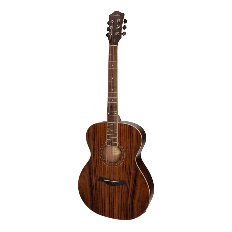 -Sanchez Acoustic-Electric Small Body Guitar Pack (Rosewood)-Living Music