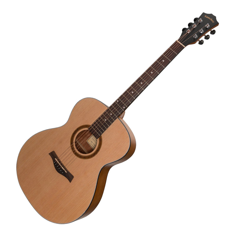 -Sanchez Acoustic Small Body Guitar Pack (Spruce/Acacia)-Living Music