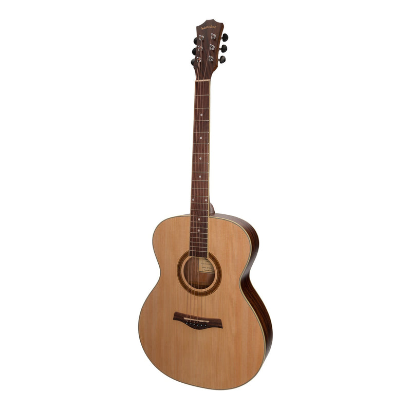 -Sanchez Acoustic Small Body Guitar Pack (Spruce/Rosewood)-Living Music