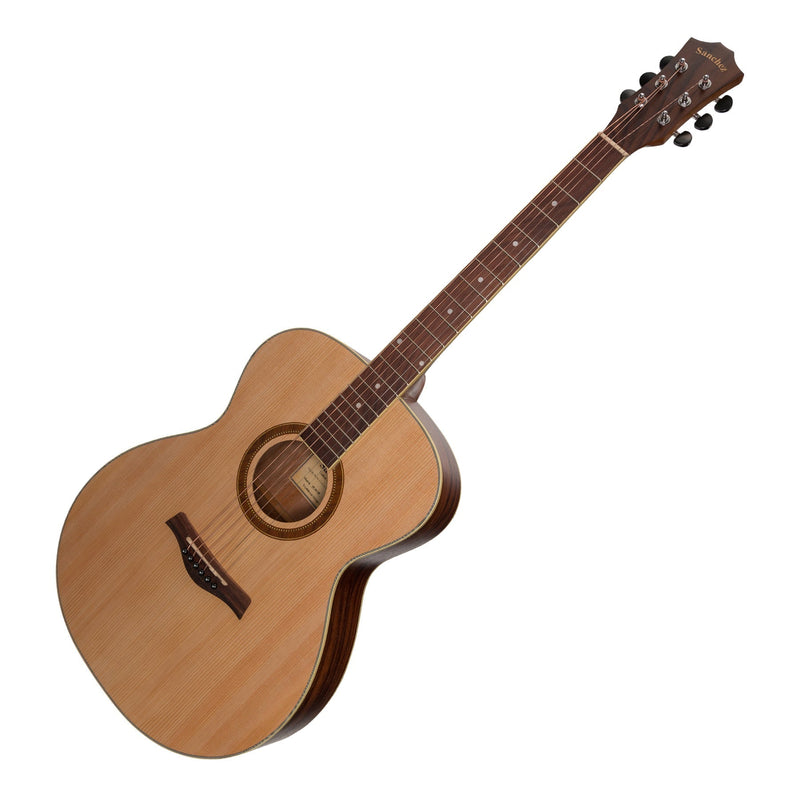 -Sanchez Acoustic Small Body Guitar Pack (Spruce/Rosewood)-Living Music