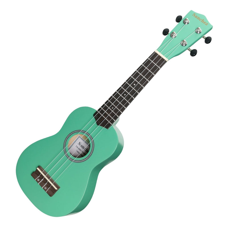 SU-C20-GR-Sanchez 'Colour Series' Soprano Ukulele (Green)-Living Music