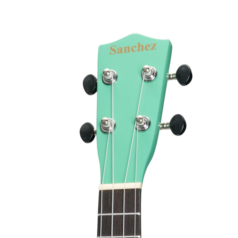 SU-C20-GR-Sanchez 'Colour Series' Soprano Ukulele (Green)-Living Music