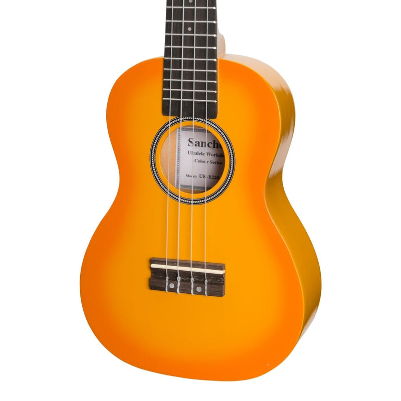 -Sanchez 'Colourburst Series' Concert Ukulele (Golden Sunburst)-Living Music