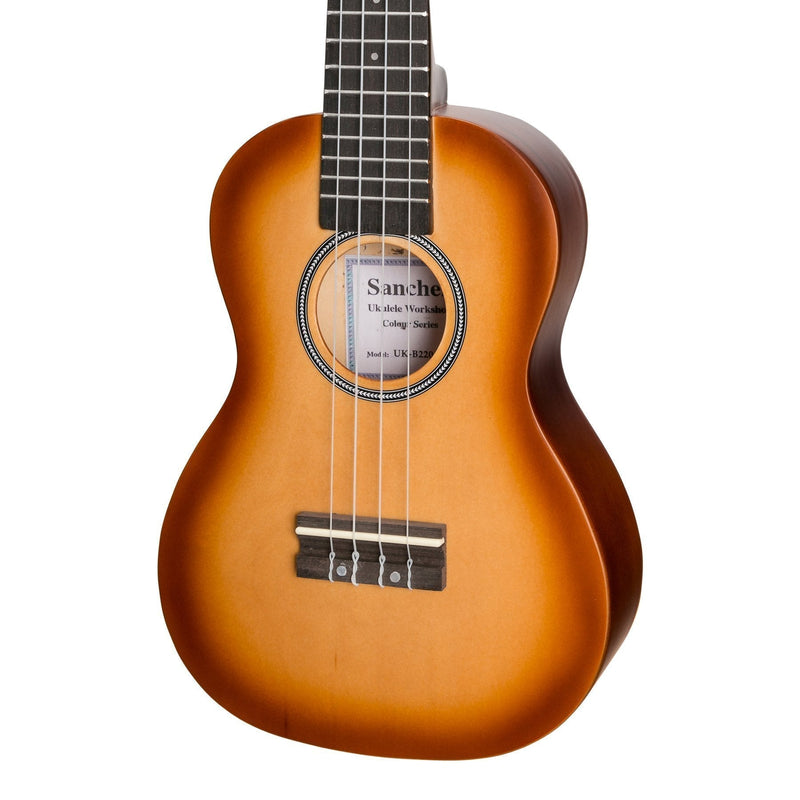 SCU-CB20-TB-Sanchez 'Colourburst Series' Concert Ukulele (Tobaccoburst)-Living Music