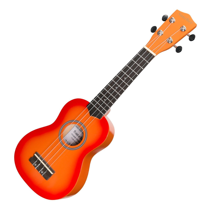 SU-CB20-OR-Sanchez 'Colourburst Series' Soprano Ukulele (Orangeburst)-Living Music