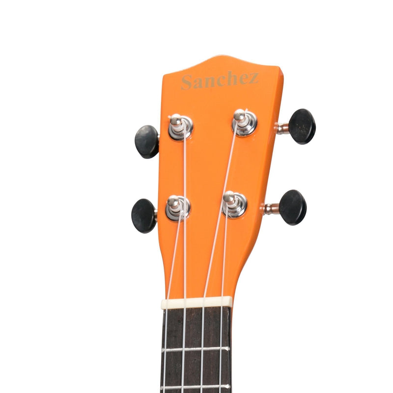 SU-CB20-OR-Sanchez 'Colourburst Series' Soprano Ukulele (Orangeburst)-Living Music