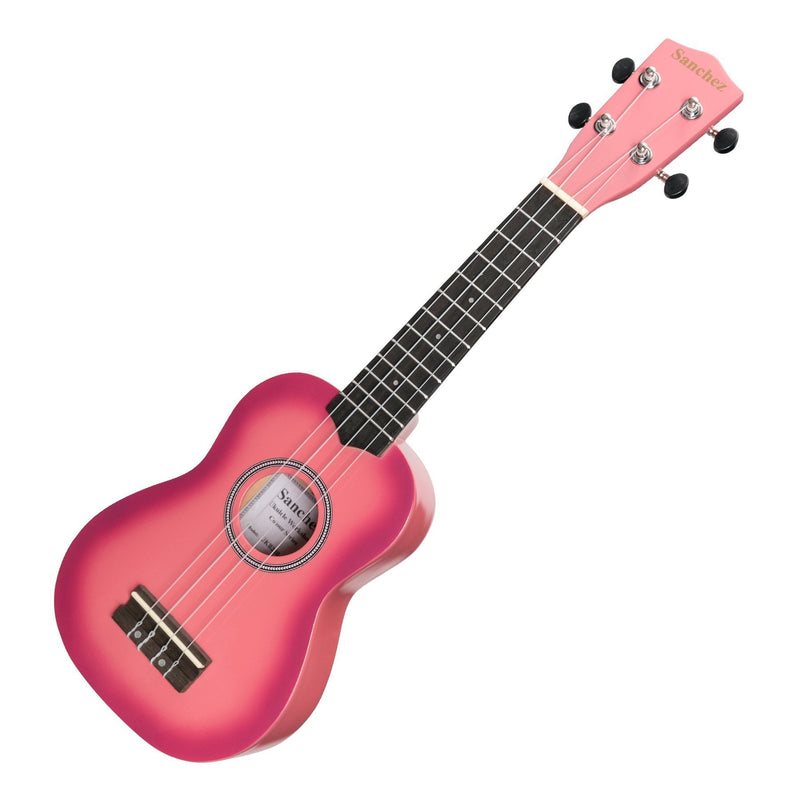 SU-CB20-PK-Sanchez 'Colourburst Series' Soprano Ukulele (Pinkburst)-Living Music