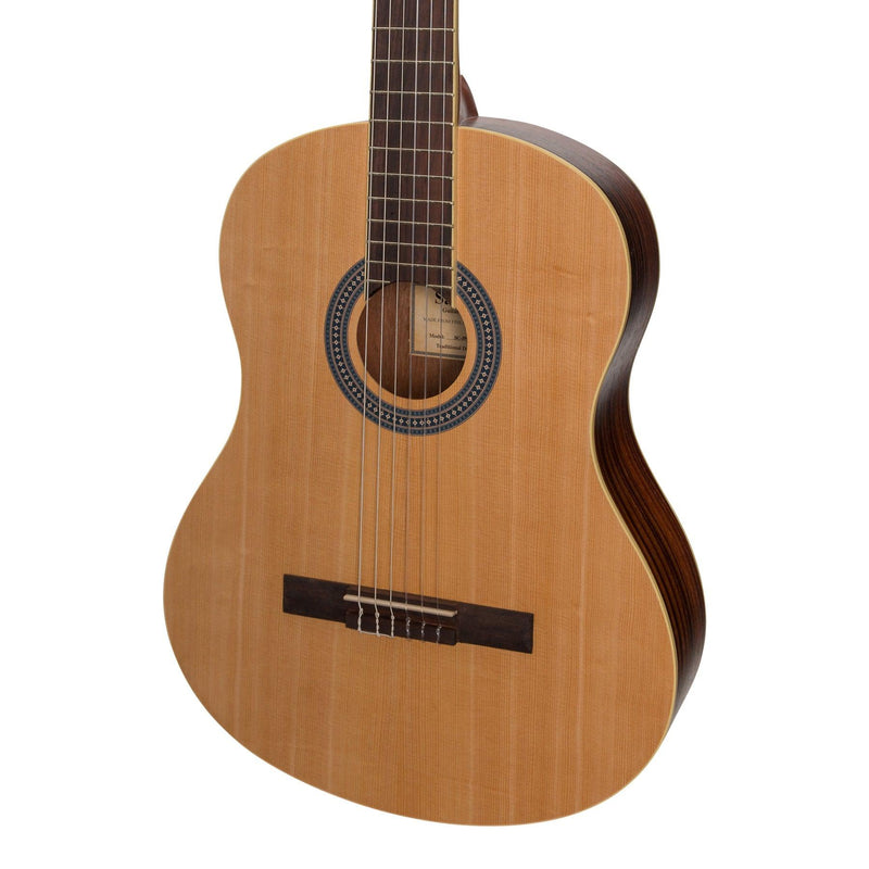 SS-C39-SR-Sanchez Full-size Size Student Classical Guitar with Gig Bag (Spruce/Rosewood)-Living Music