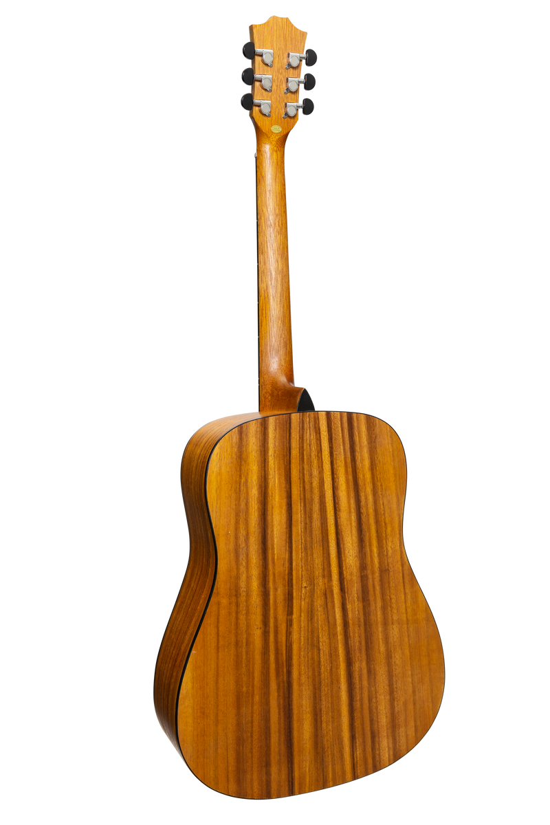 -Sanchez Left Handed Acoustic Dreadnought Guitar Pack (Koa)-Living Music