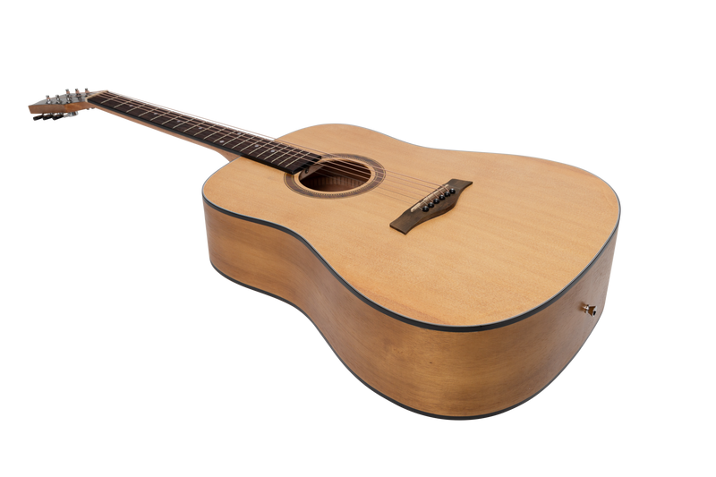 -Sanchez Left Handed Acoustic Dreadnought Guitar Pack (Spruce/Acacia)-Living Music