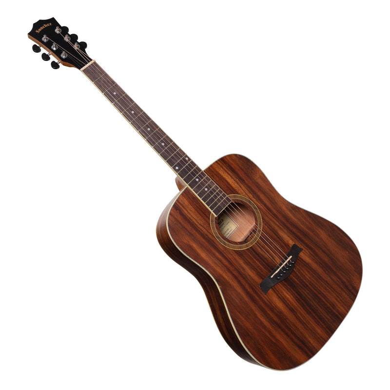 -Sanchez Left Handed Acoustic Dreadnought Guitar (Rosewood)-Living Music