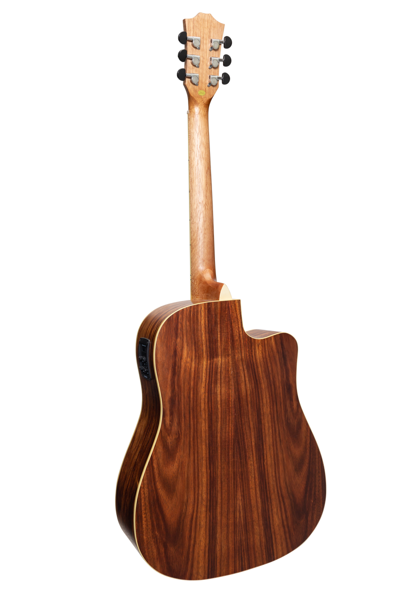 -Sanchez Left Handed Acoustic-Electric Dreadnought Cutaway Guitar Pack (Rosewood)-Living Music