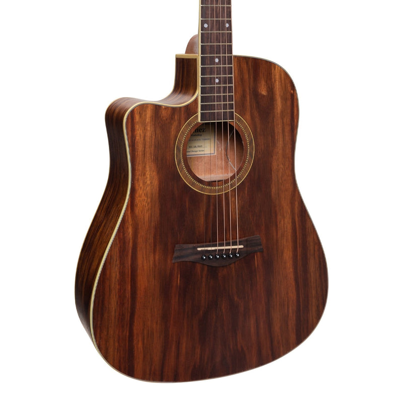 SDC-18L-RWD-Sanchez Left Handed Acoustic-Electric Dreadnought Cutaway Guitar (Rosewood)-Living Music