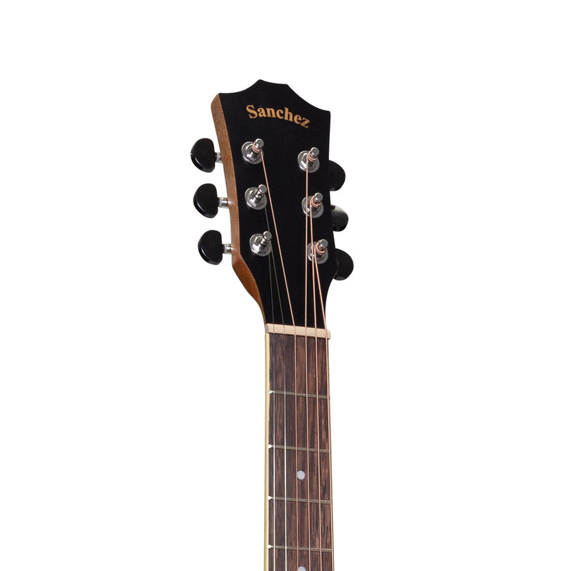 SDC-18L-RWD-Sanchez Left Handed Acoustic-Electric Dreadnought Cutaway Guitar (Rosewood)-Living Music