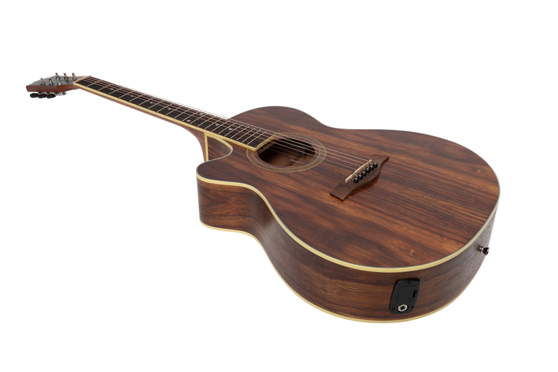 -Sanchez Left Handed Acoustic-Electric Small Body Cutaway Guitar Pack (Rosewood)-Living Music